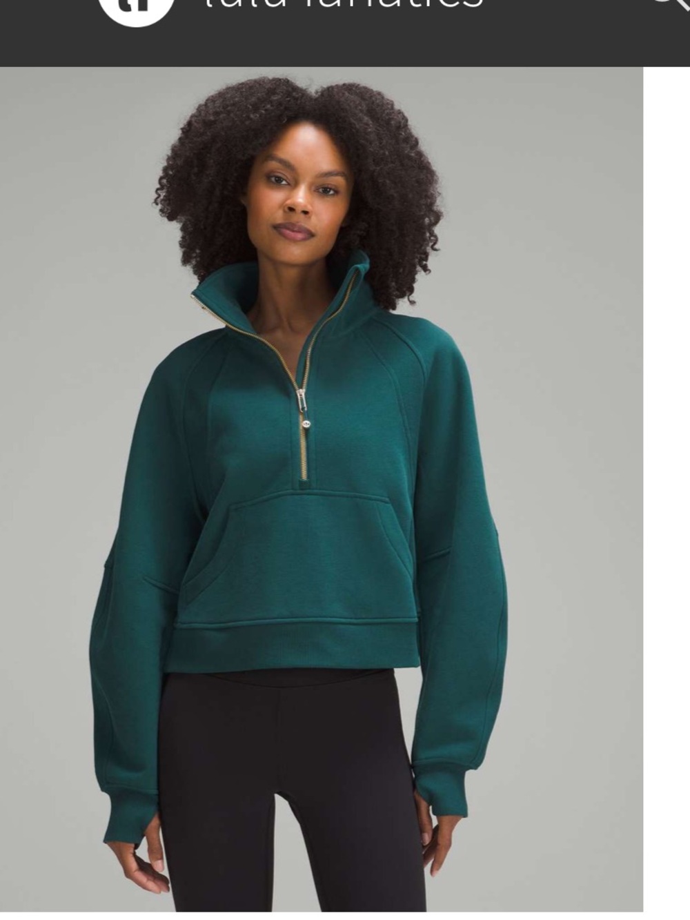 Lululemon Scuba Oversized Funnel Neck Half Zip
Storm Teal M/L